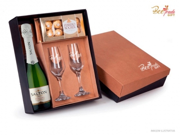 Kit Salton 2 Taças e Bombons BT20954 Foto Kit Salton 2 Taças e Bombons BT20954