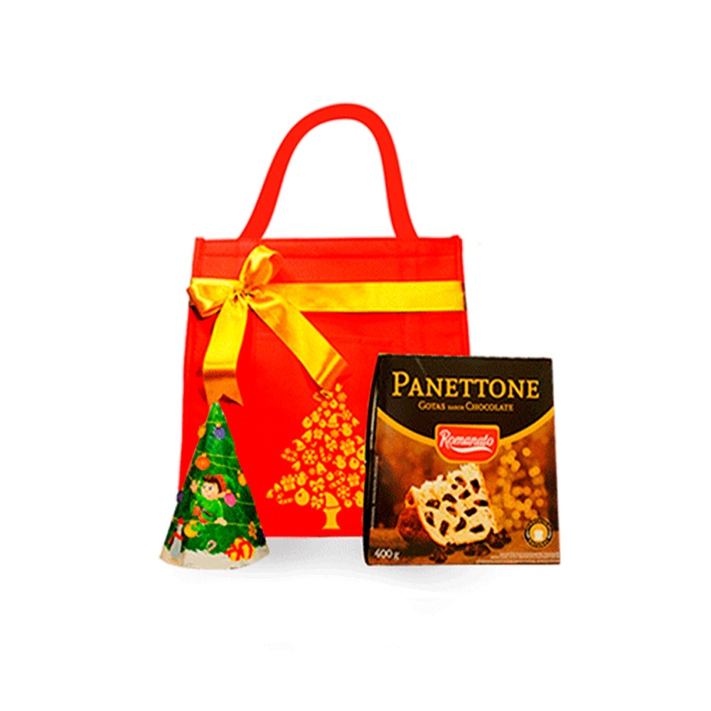 Kit de Natal em sacola especial e panetone
