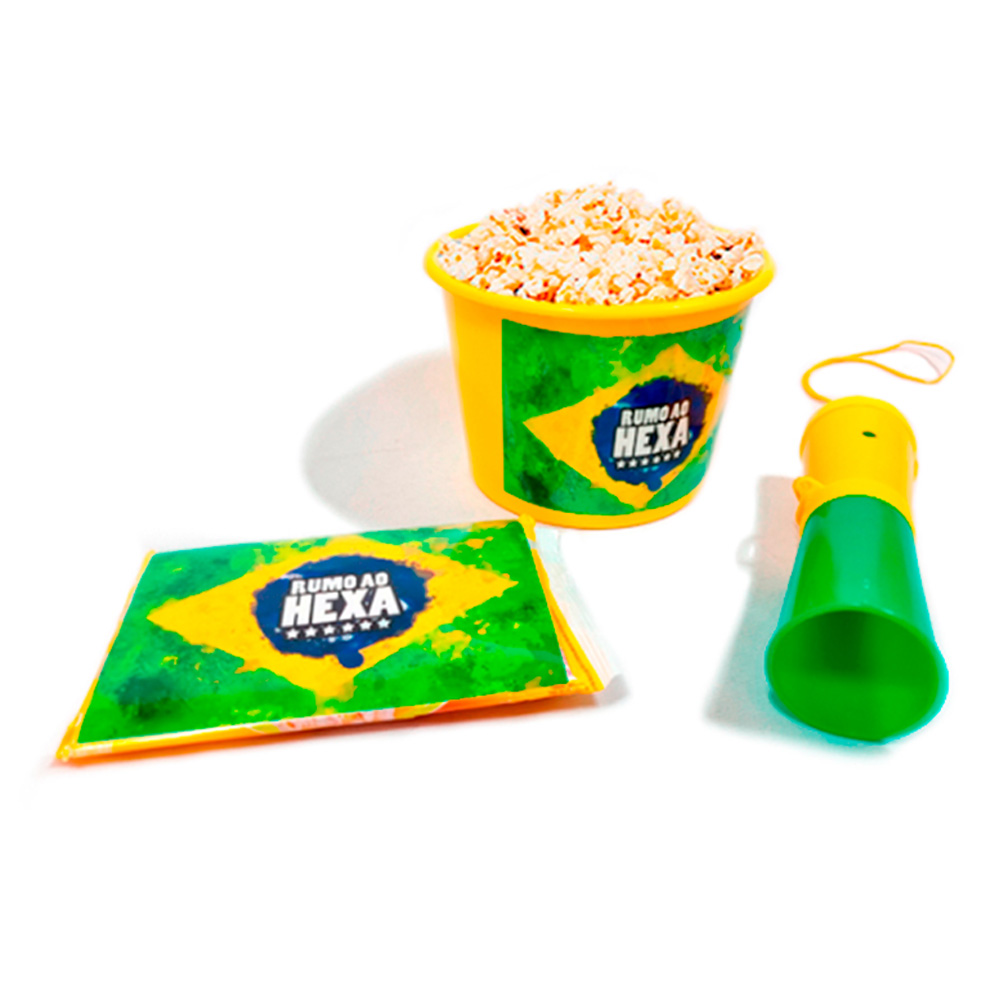 Imagem do produto Kit Pipoca Torcedor Copa do Mundo