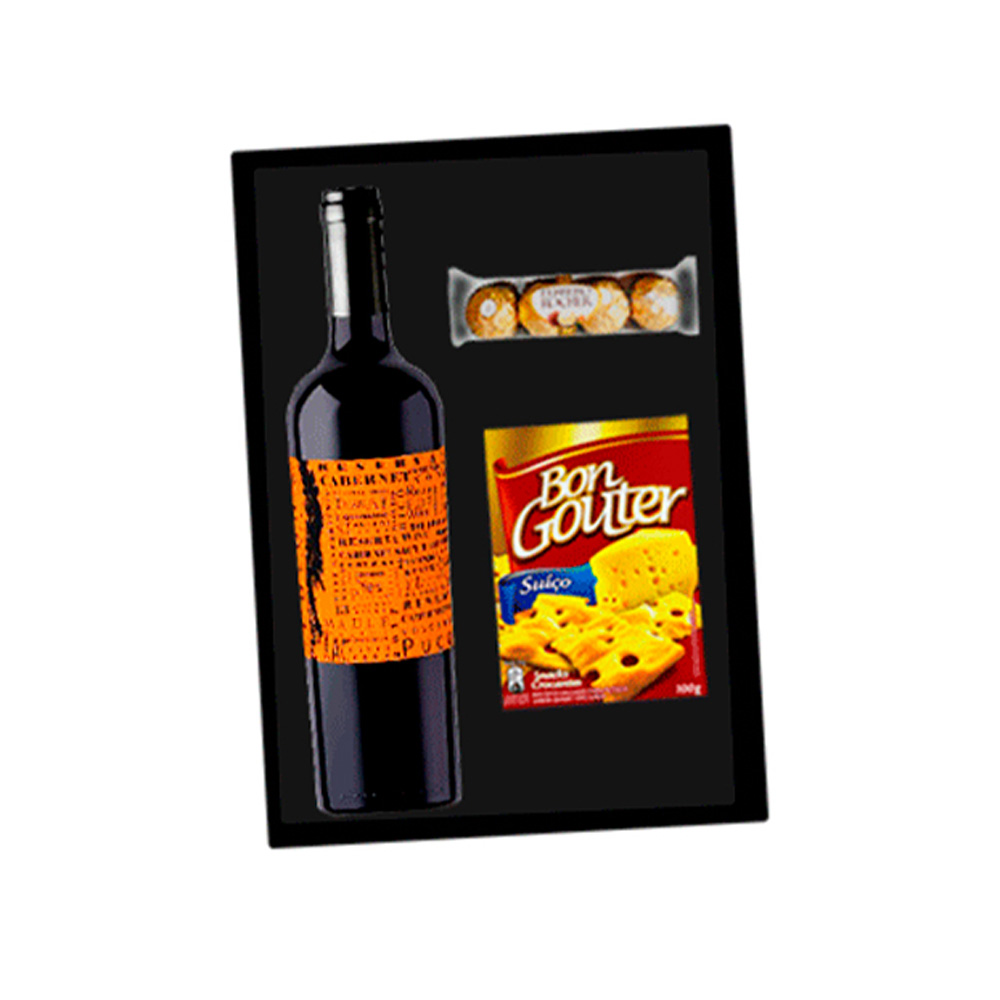 Imagem do produto Kit com Vinho Chileno Pucon com Aperitivos